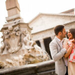 Romance in Rome: A Classically Beautiful, Peach Wedding